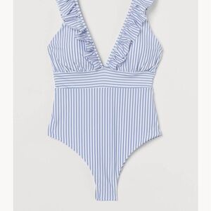 H&M+ Ruffle-trimmed Swimsuit XXL NWOT